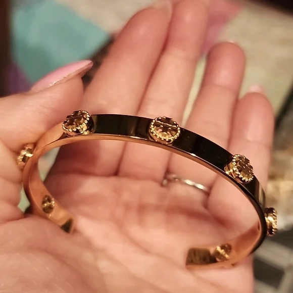 Tory Burch | Jewelry | Auth New Tory Burch Gold Milgrain  display picture 1